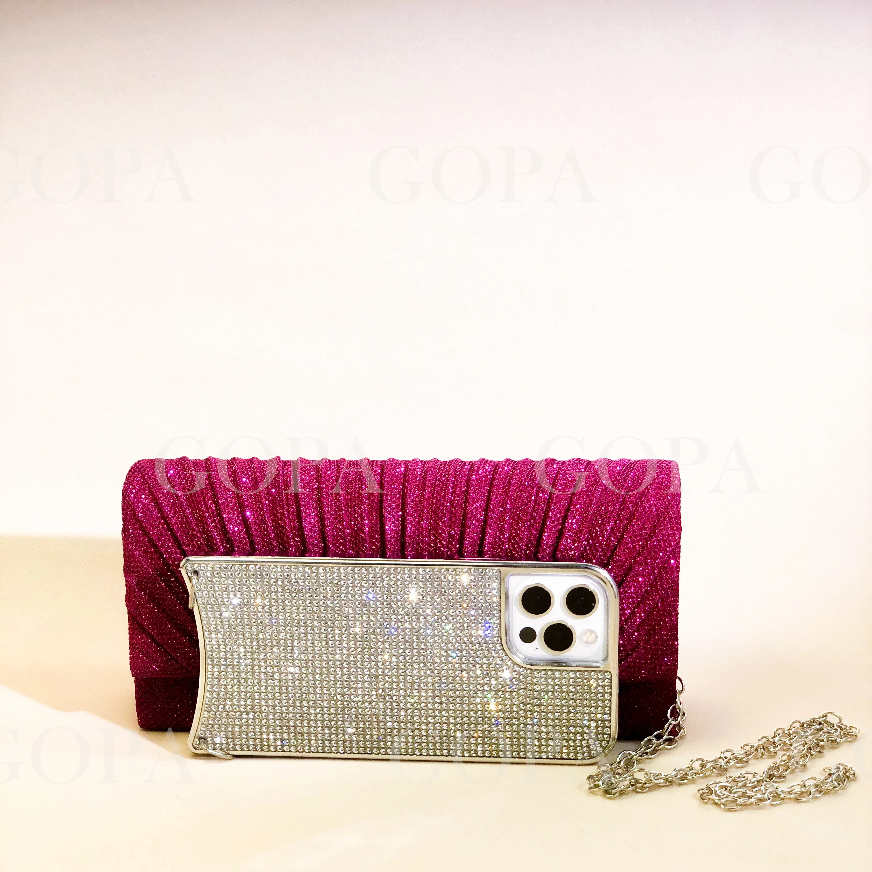 Women Lady Female Evening Dinner Clutch Shimmering Elegant Bag Shoulder bag Handbag Glitter Purse Party Coctail Wedding