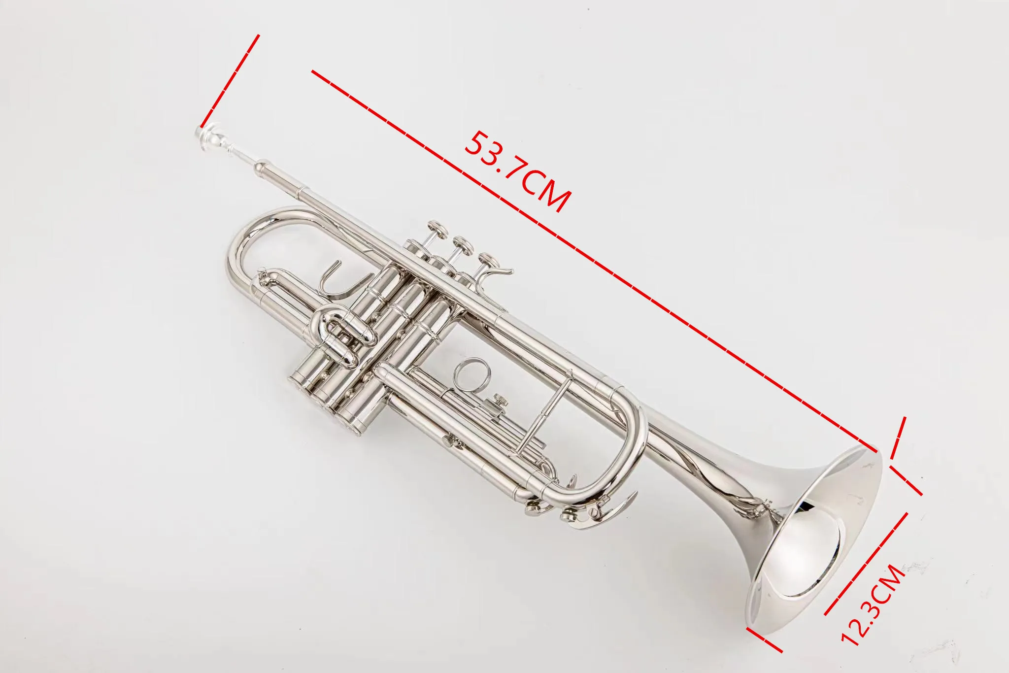 JINYIN JYTR-E109 Professional Trumpet B-flat Brass Nickel Plate Trumpet Jazz Instruments Band Horn Beginner Trumpet S With Case