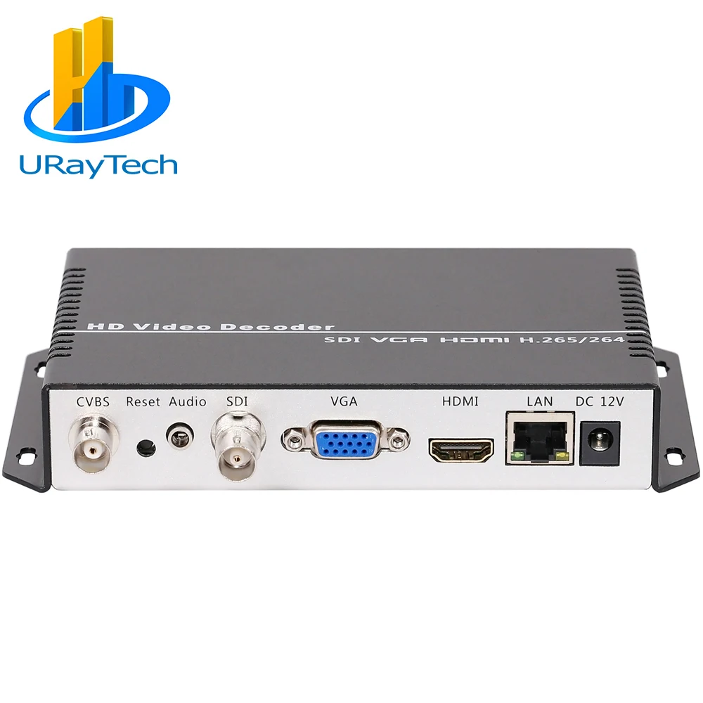 

4K HD HEVC H.265 H264 IP SRT RTMP RTMPS к SDI HDMI CVBS VGA Аудио Видео декодер для IP-камеры