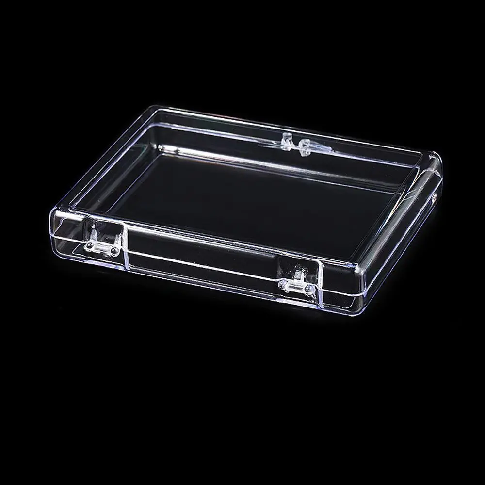 Nagel Sammlung Board Geschenk box transparente quadratische Flip Box Nagels pitzen Display Container Nagel Aufbewahrung sbox falsche Nagel Organizer