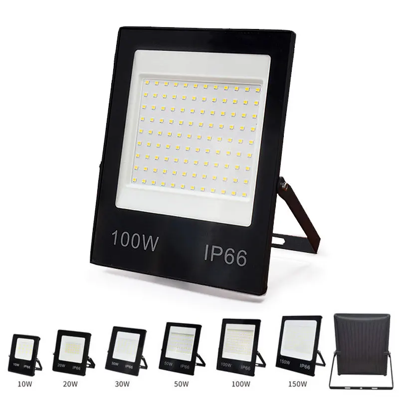 Led Flood Light 100W 30W 50W 150WSpotlight Outdoor 20W 10W AC220V 230V Reflector Projector Lamp IP66 Waterproof LED Street Lamp