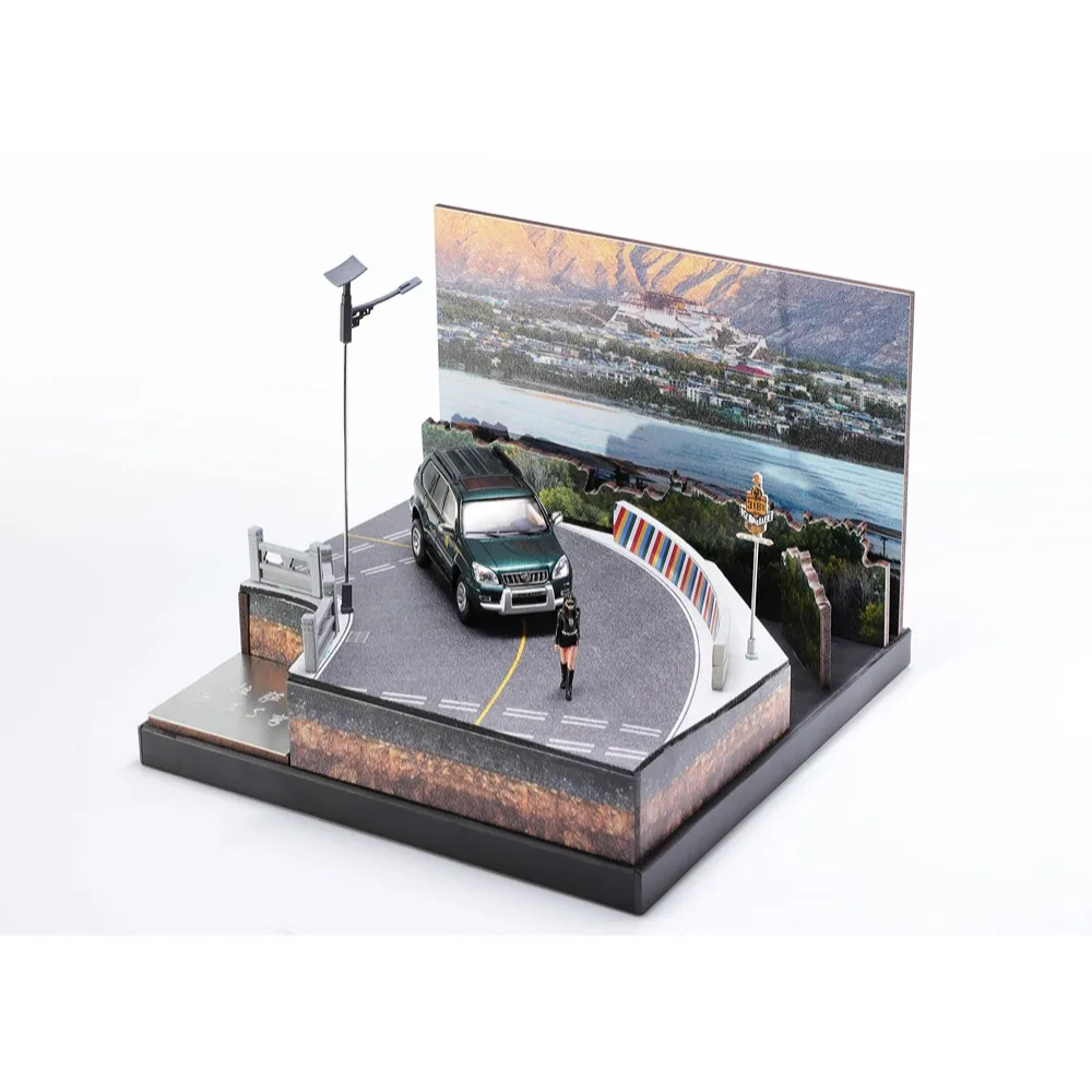 GCD 1/64 Scale Alloy Car Land Cruiser Prado （J120W） Off-Road SUV Station Wagon Premium Diecast Model Car Collectible toys