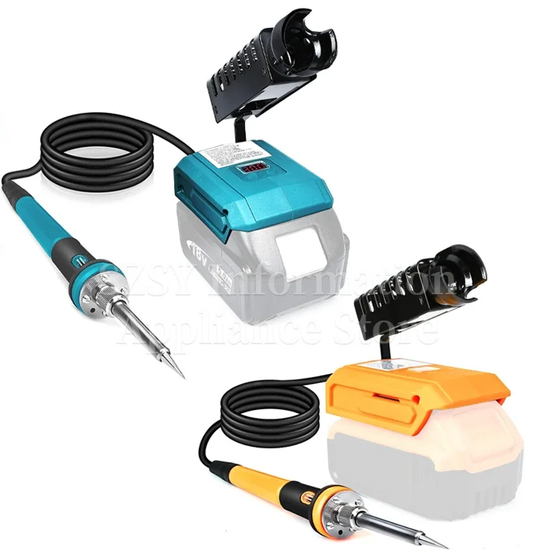 For Makita Dewalt Milwaukee 20V Battery Electric Soldering Iron Wireless Welding Tool 300-500℃ Temperature Adjustable Heating