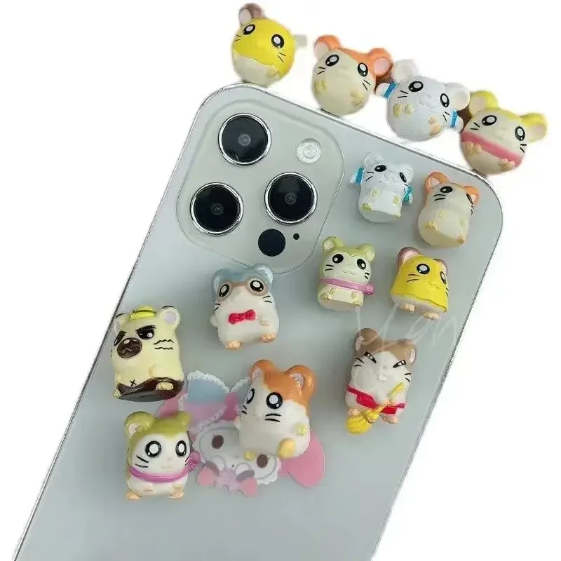 Étui de téléphone en gel crème, jouet mignon, nourriture, jeu, accessoires de bricolage, hamster