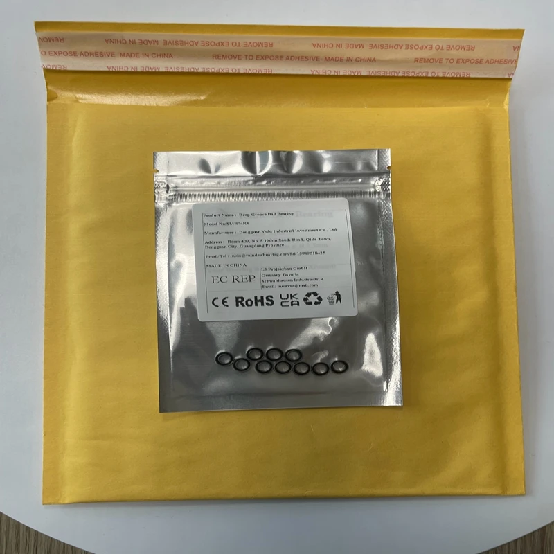 10 SZT. SMR74RS 4x7x2,5 mm Łożysko ze Stali Nierdzewnej 440C Otwór 3mm 4mm 5mm 6mm 7mm 8mm 9mm 10mm Kołowrotek Wędkarski 3x10x4 5x8x2,5 5x10x4mm — zdjęcie 6