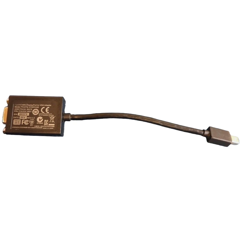 PP+ 0A36579 03X6601 For Lenovo STDP3100 Mini-DisplayPort To VGA Adapter Cable