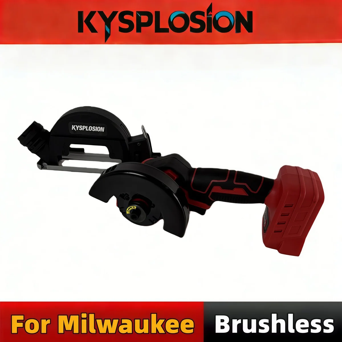 3 Speed Brushless Cordless 4 Inch Angle Grinder Circular Saw Mini Cut‑Off Tool for Metal Cutting Compatible with Milwaukee 18V B
