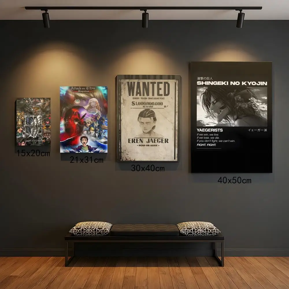 A-Attack On Titan Poster Premium PP Wall Decal - Peel & Stic