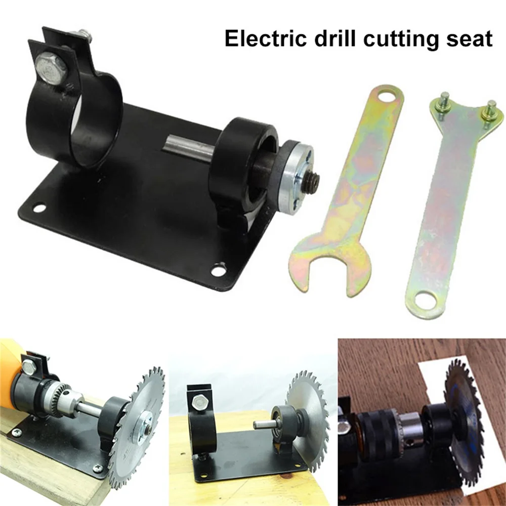 Set di supporti per sedile da taglio per trapano elettrico da 10 mm/13 mm con 2 chiavi per lucidatura/lucidatura Sedile da taglio per trapano elettrico