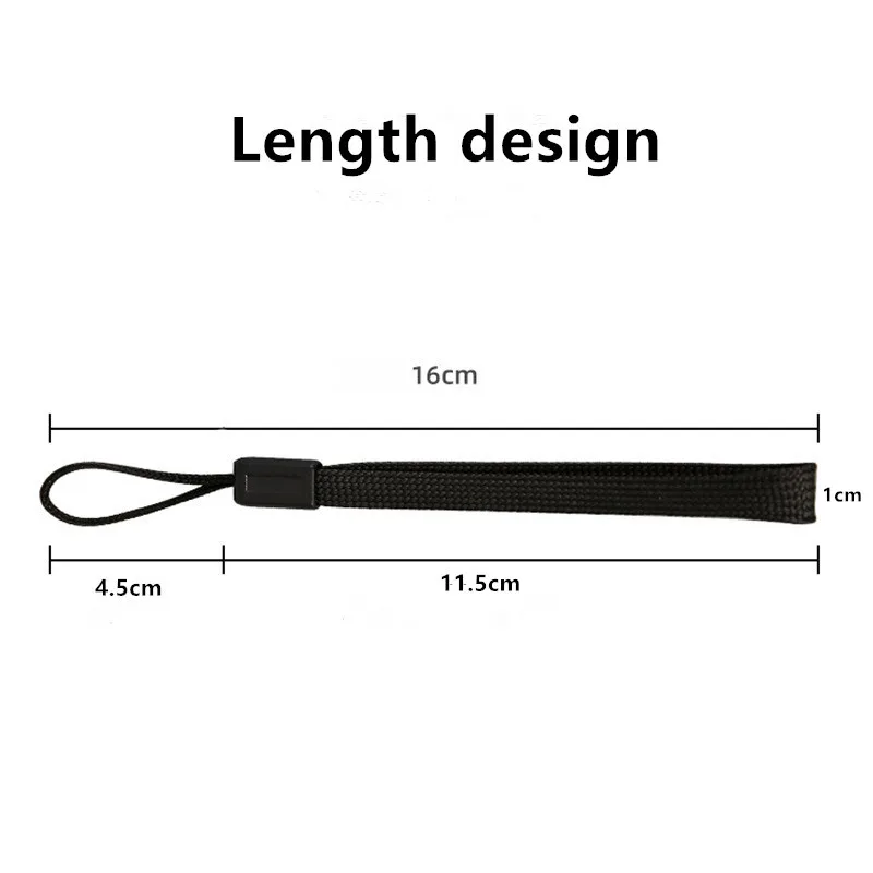 10 Pcs Nylon Phone Short Lanyards Black USB Flash Drive Cell Keys Ipod Mp3 Mp4 ID Card Badge Strap Water Cup Hanging Rope