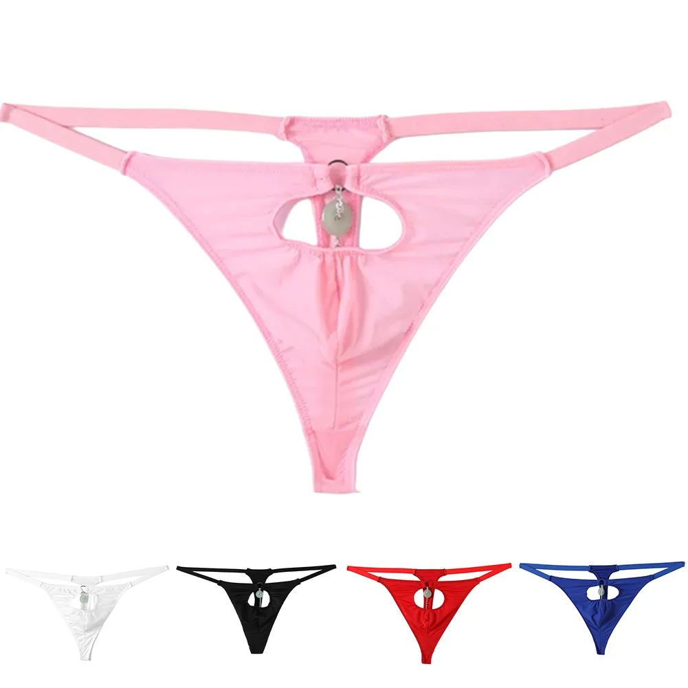

For Bedroom Crotchless Underwear Hollow Thong Crotchless G-strings Elastic Fit Breathable Fabric Comfortable Fit