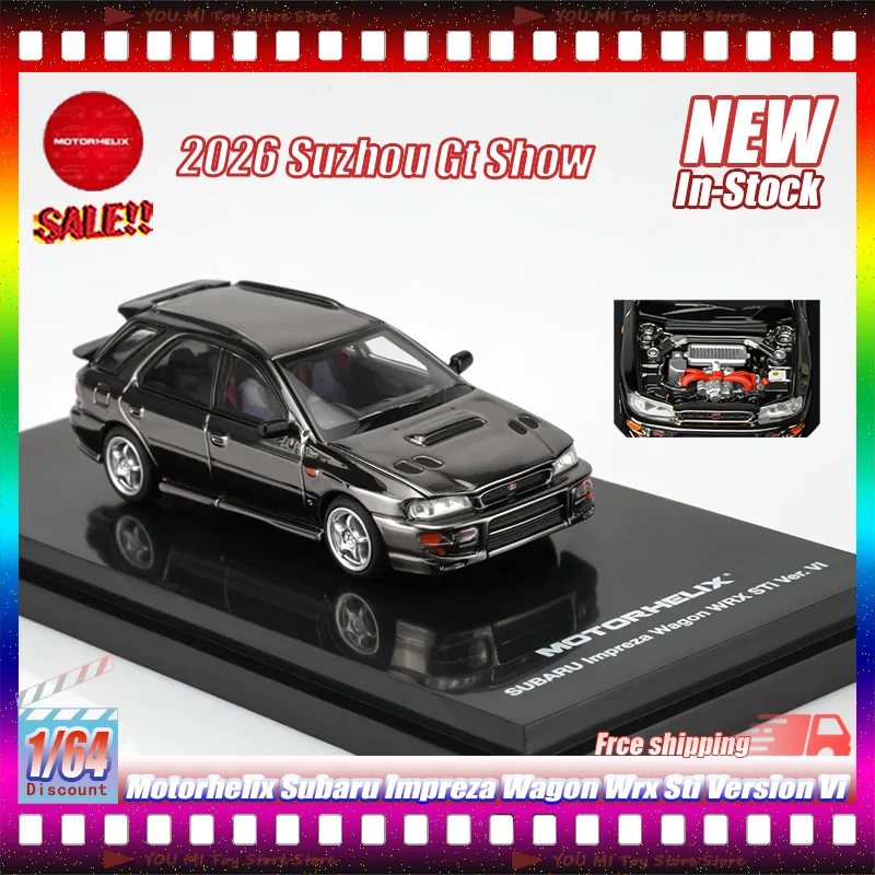 nuovo-modello-auto-1-64-motorhelix-subaru-impreza-wagon-wrx-sti-versione-vi-grigio-canna-di-fucile-elettroplaccato-edizione-limitata-per-suzhou-gt-show