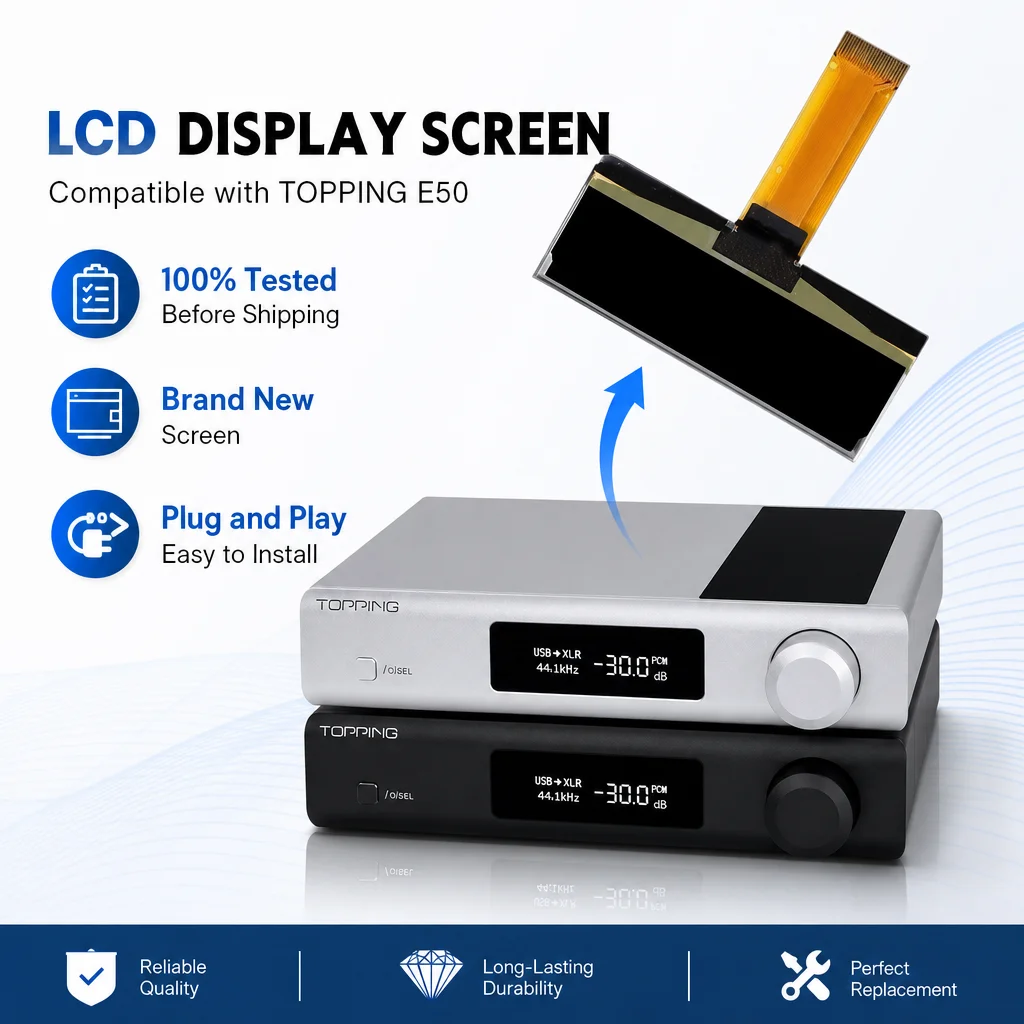 Front Panel OLED Module Spare Part Fits TOPPING D90 III / D90 Series / DX7 Pro Plus / DM7 / DX5 Audio DAC Screen