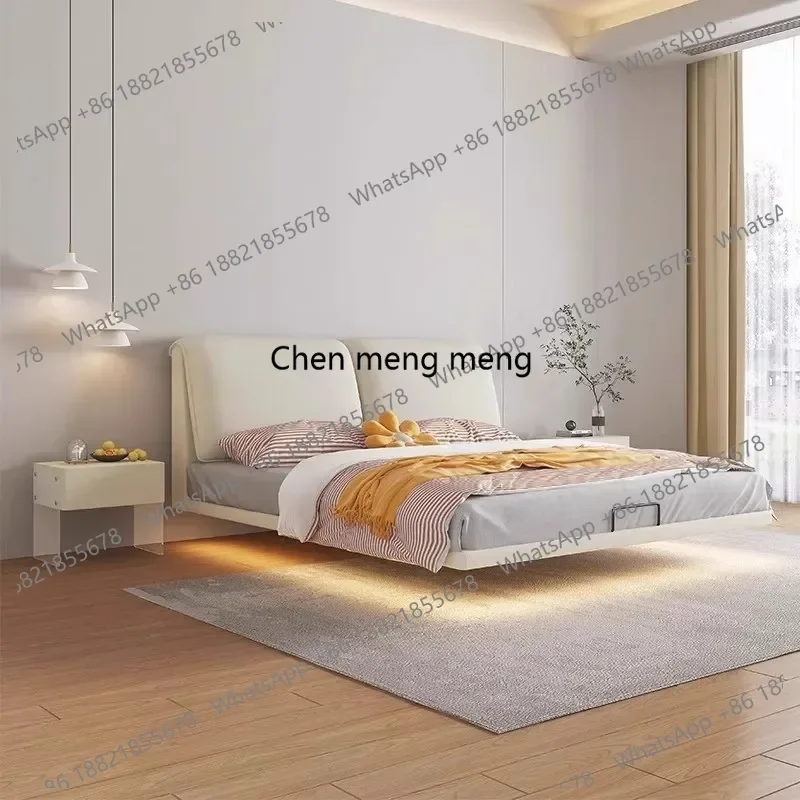 150x200 180x200 cm Home Modern Minimalist Levitation Textile Crafts Double Bed 2 People Full Size Bed Frame Bedroom Furniture