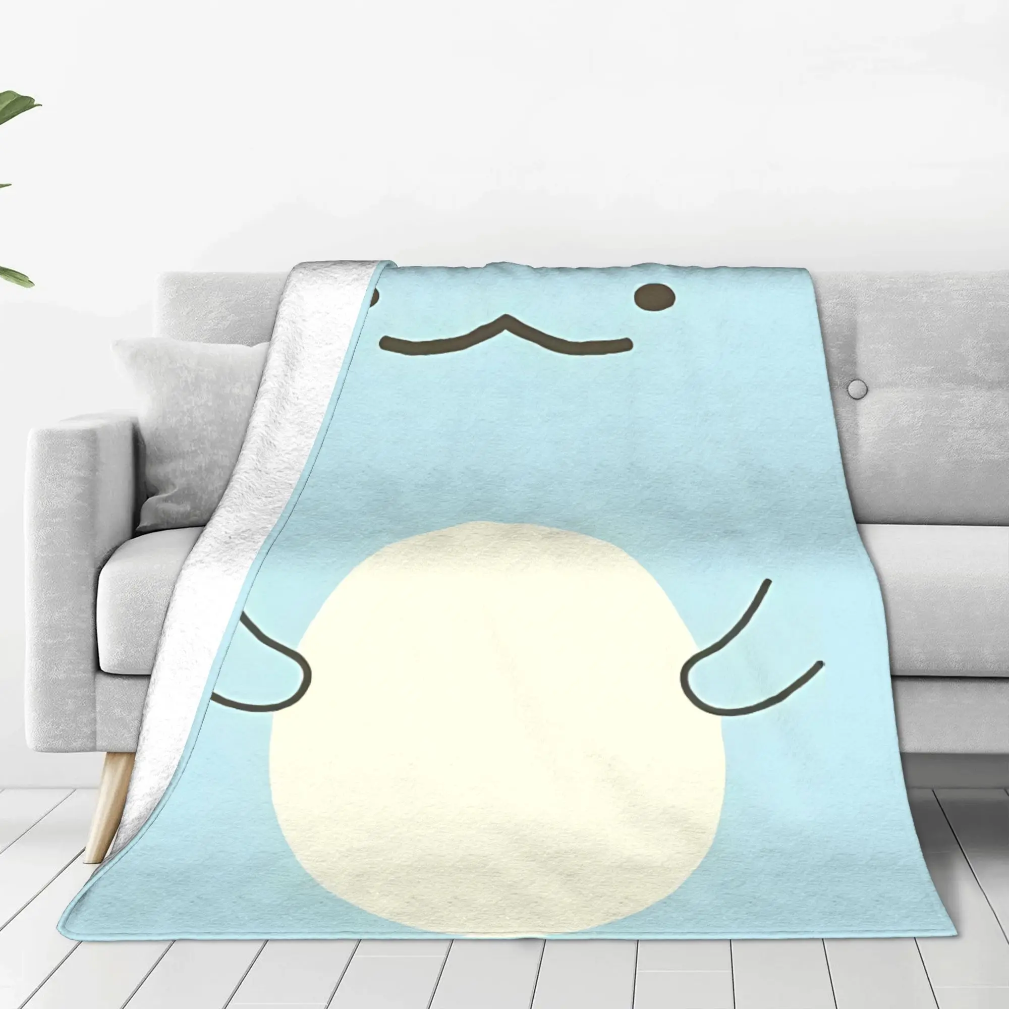 1PC Home Cutecore Sumikko Gurashi Tokage Animal Face Blanket Super Cosy Plush Home Living Room Sofa Halloween
