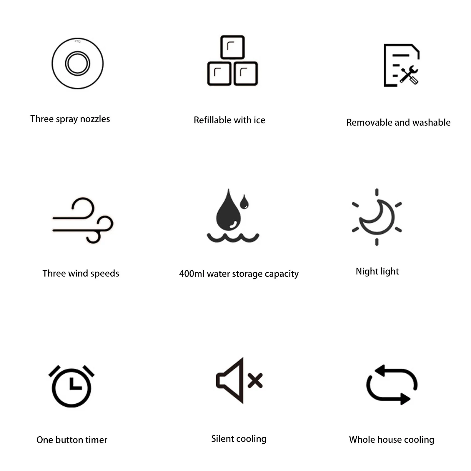 Ventilador de nebulización portátil USB 400 ml aceite esencial aromaterapia humidificador de aire fresco para oficina dormitorio viaje negro