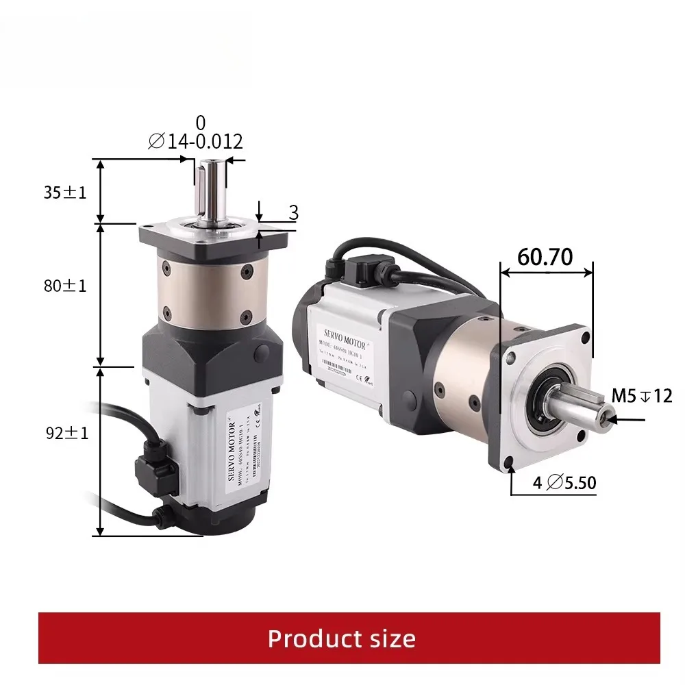 

High Performance Servo Gearbox Kit | 1.3N.m 400W AC Motor with ASD240 Drive