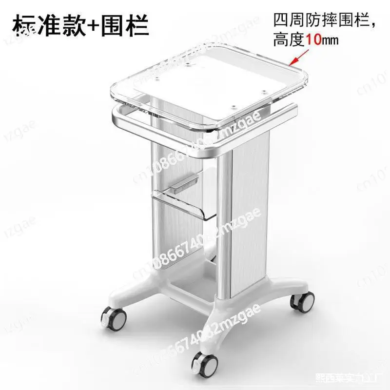 Hair salon cart with wheels, beauty instrument finishing cart, massage salon furniture tool cart