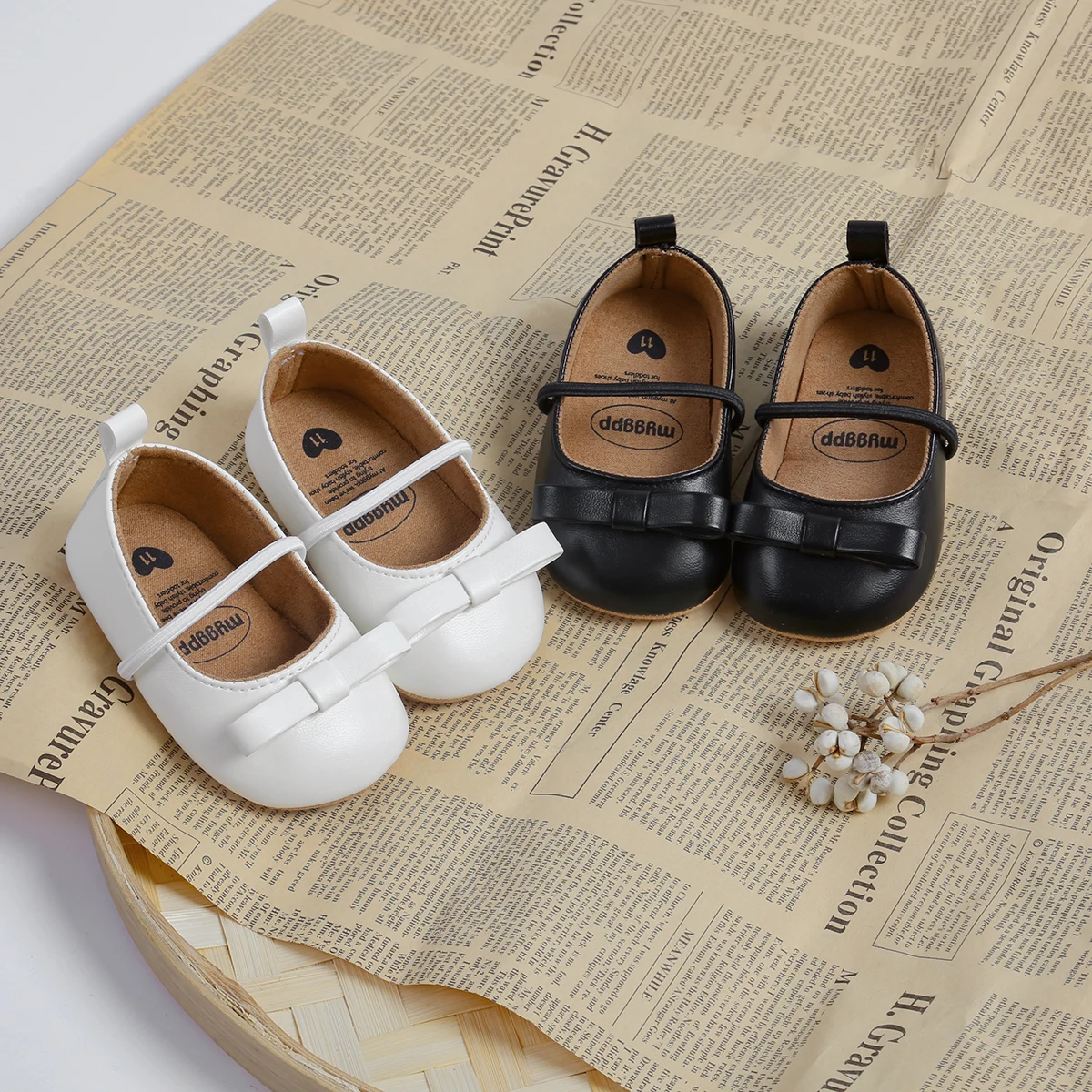 MYGGPP Flats For Infant Baby Girls, Dress Shoes Bowknot Princess Wedding Party