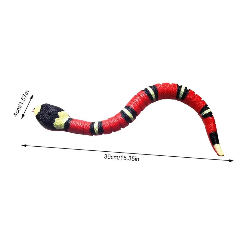 Tricky Snake Cat Toys Interactive Electric Induction Snake Toy Smart Sensing Tease Toys USB Rechargeable Eletronic Snake