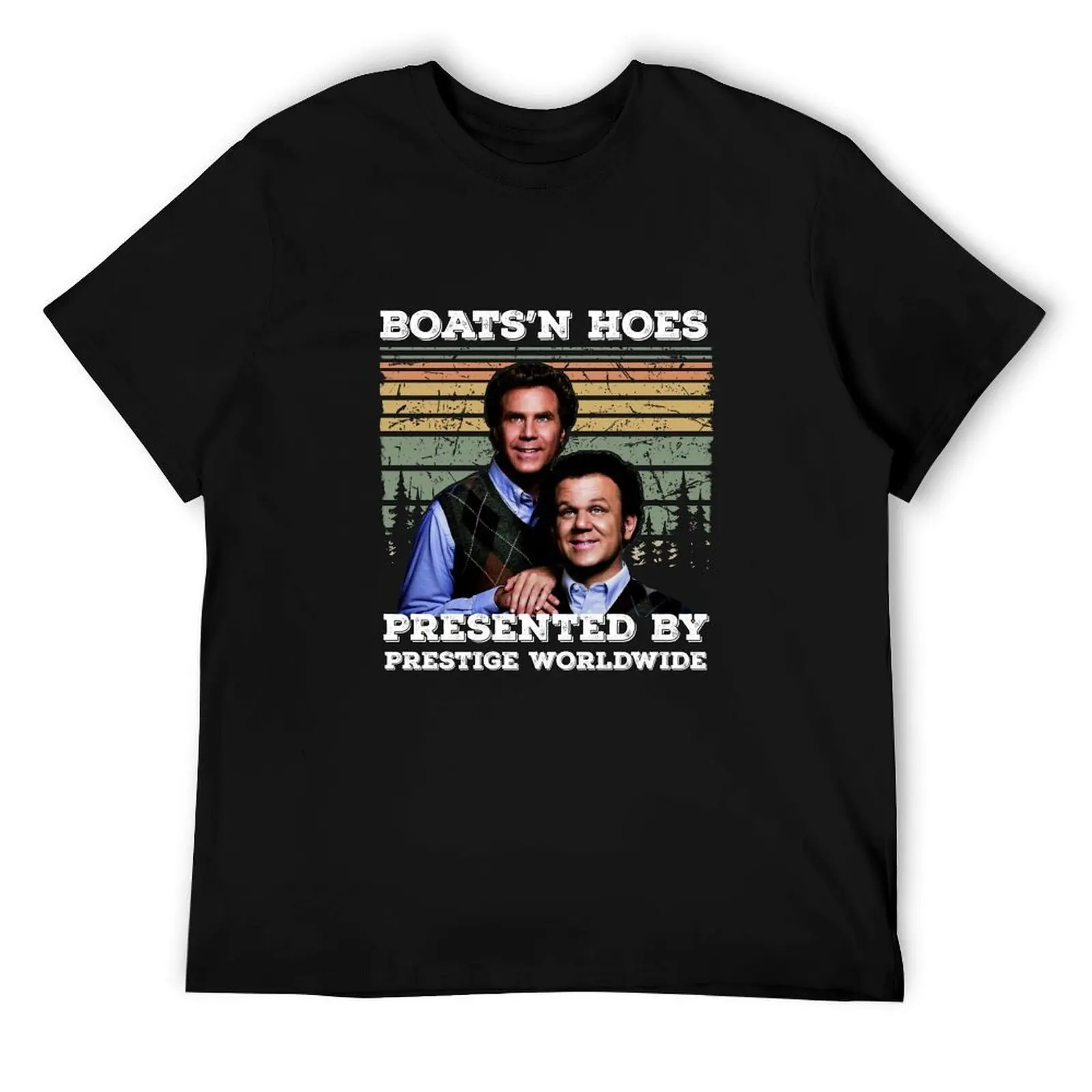 

Футболка Boats N Hoes Presented by Prestige Worldwide, мужская футболка из плотного хлопка, мужская футболка