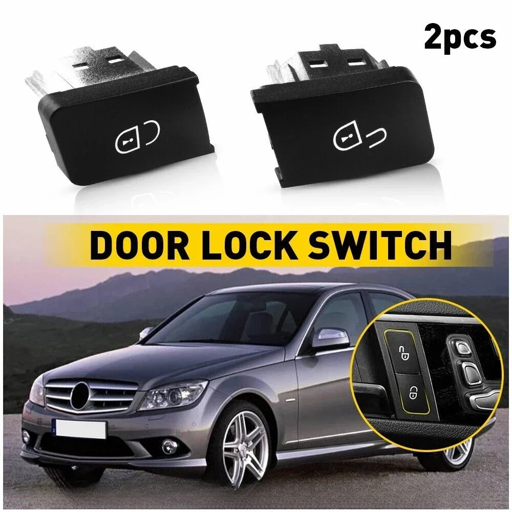 

Черная дверная кнопка разблокировки, украшение для Mercedes Benz W204 W212