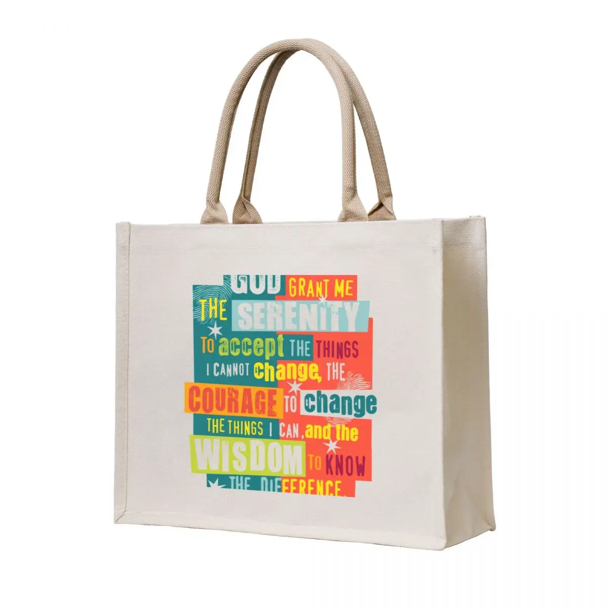 

Serenity Prayer Original Graphic design Tote Bag Women bags shopper bags for women Lady bags Portable shopping bag