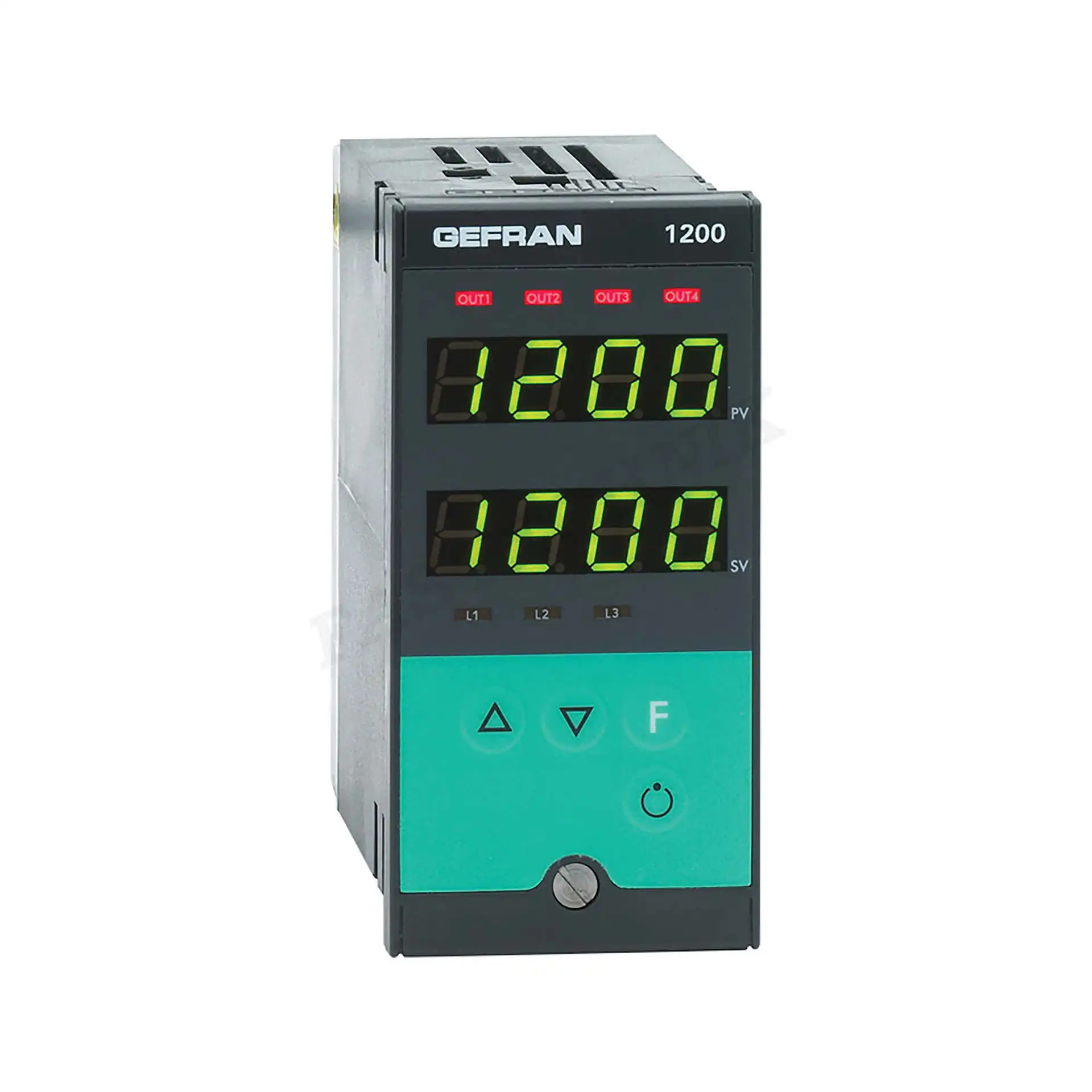 

GEFRAN 1200 full range, temperature/pressure controller, display control instrument