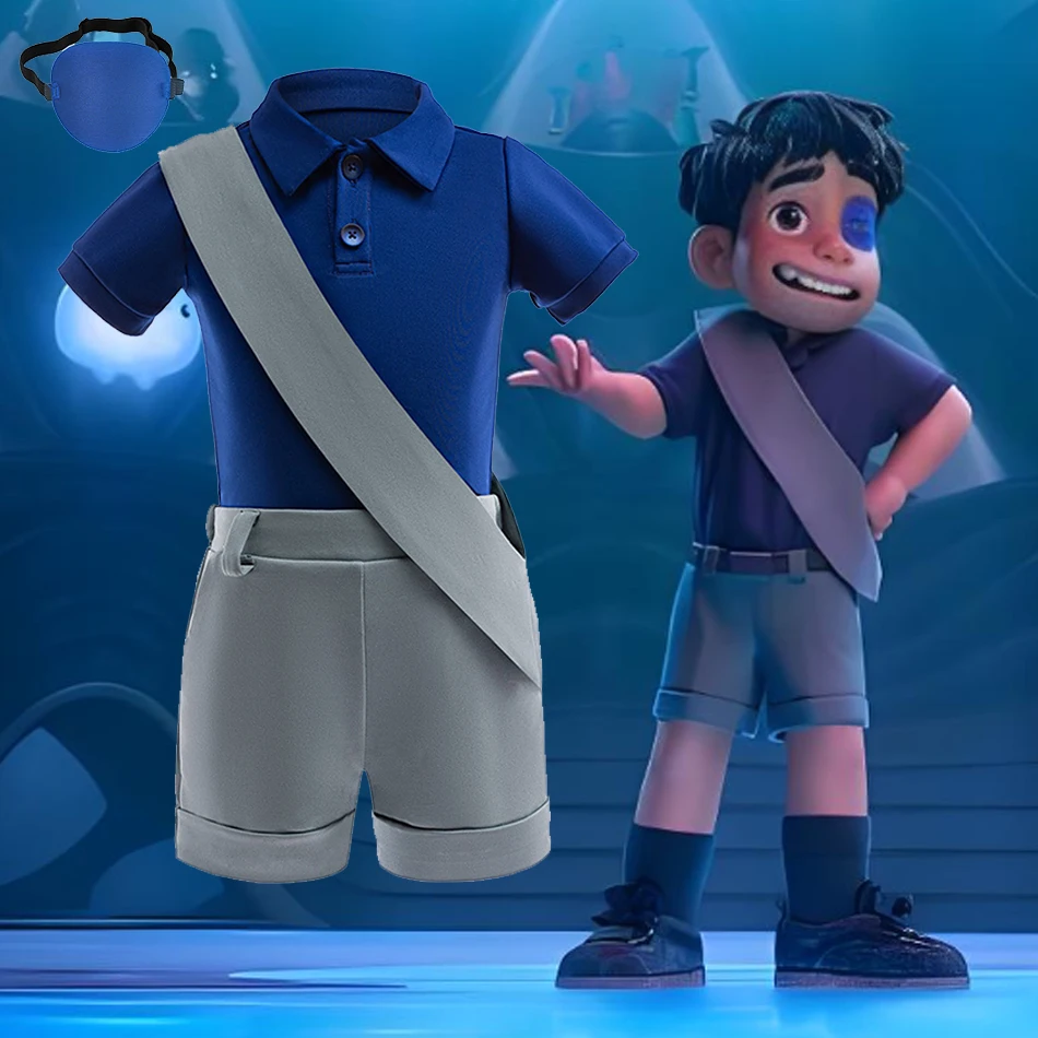 

Elio Cosplay Casual Suit New Arrival Boys Short Sleeve T-shirt Shorts Disney Cartoon Costume Sets Kids Stage Performance Outfits