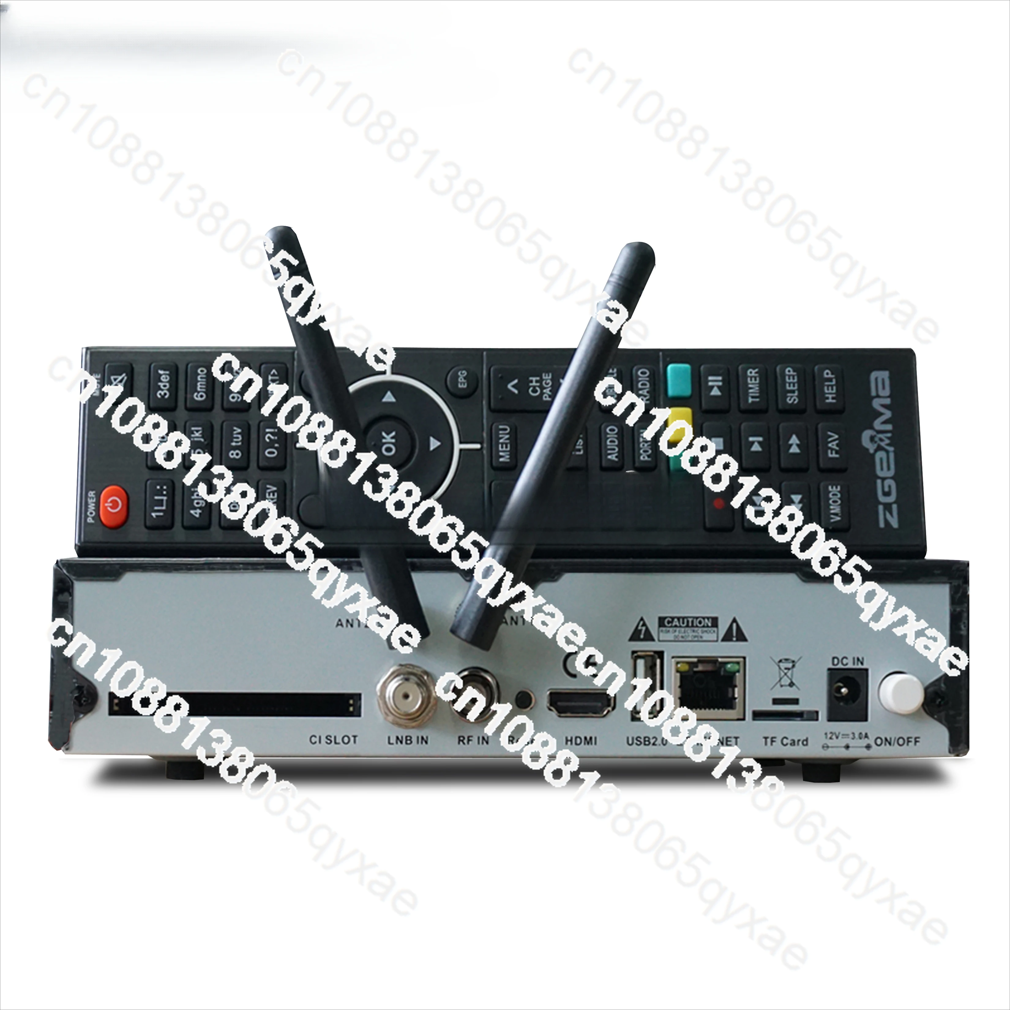 2 * WiFi+Ci Plus Function ZGEMMA H9 COMBO Linux Operating System Dual Core Decoder and Receiver DVB-S2X+T2/C Dual Tuner