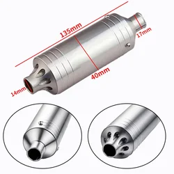 TFL Exhaust Pipe Aluminum Muffler for Gasolin Methanol Model Ship Car Komatsu Engine