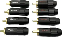 MPS-TW HiFi mosiężna wtyczka RCA 24K pozłacana linia sygnału dla 8mm kabel głośnikowy wykonany na tajwanie