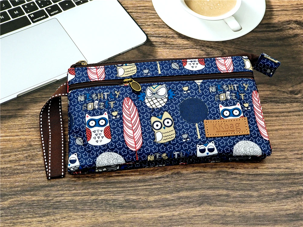 Polyester Wasserdichte Damen Münztasche Damen Organizer Brieftasche Weibliche Telefon Geldbörse Geldbeutel Clutch Handtasche Carteira für Mädchen – Detail 10