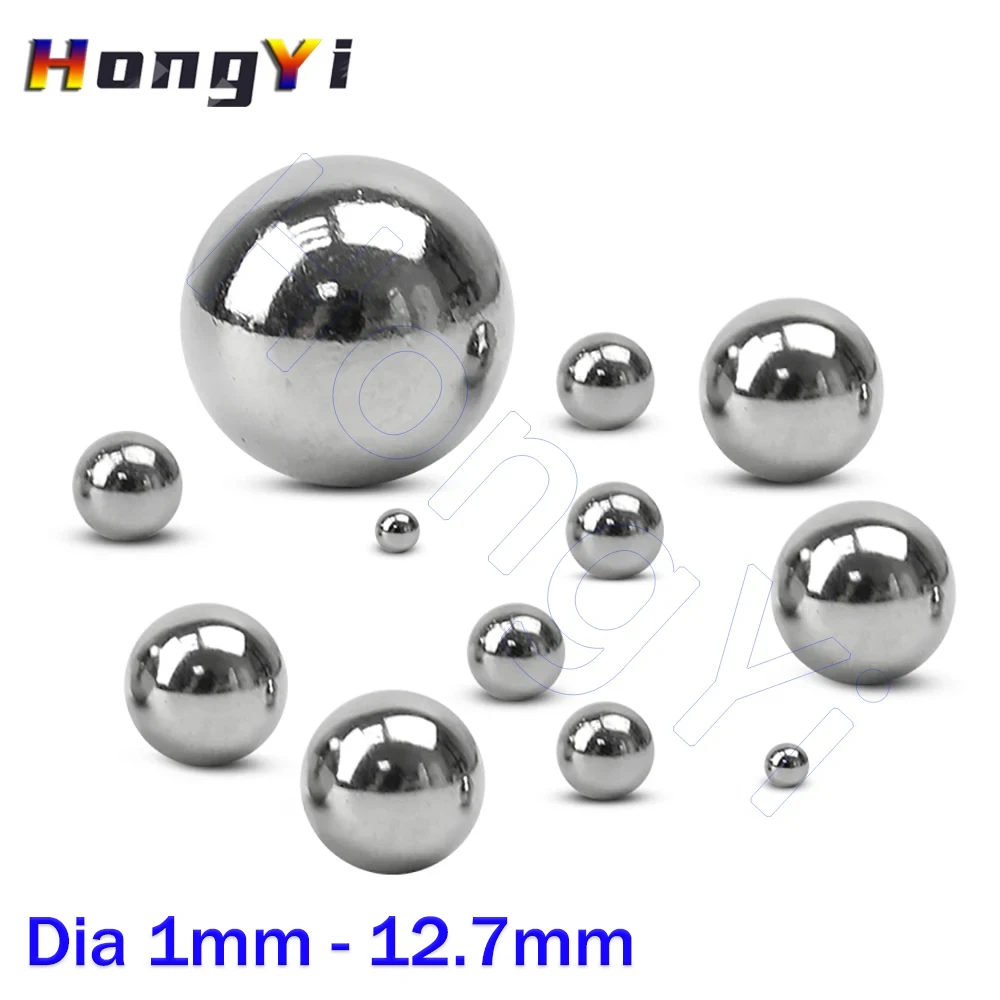 

G10 Grade High Precision Bearing Steel Balls Dia 1 1.2 1.5 1.588 1.6 1.8 2 2.381 2.4 2.5mm to 12.7mm GCR15 Smooth Round Beads