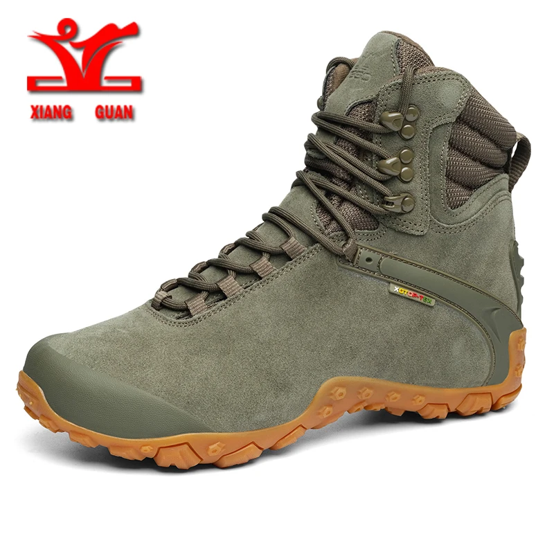 XIANGGUAN 2022 New Hiking Shoes Men Wear-Resistant Camping Men Boots Men Tactical Sneakers Climbing Waterproof Boots For Women