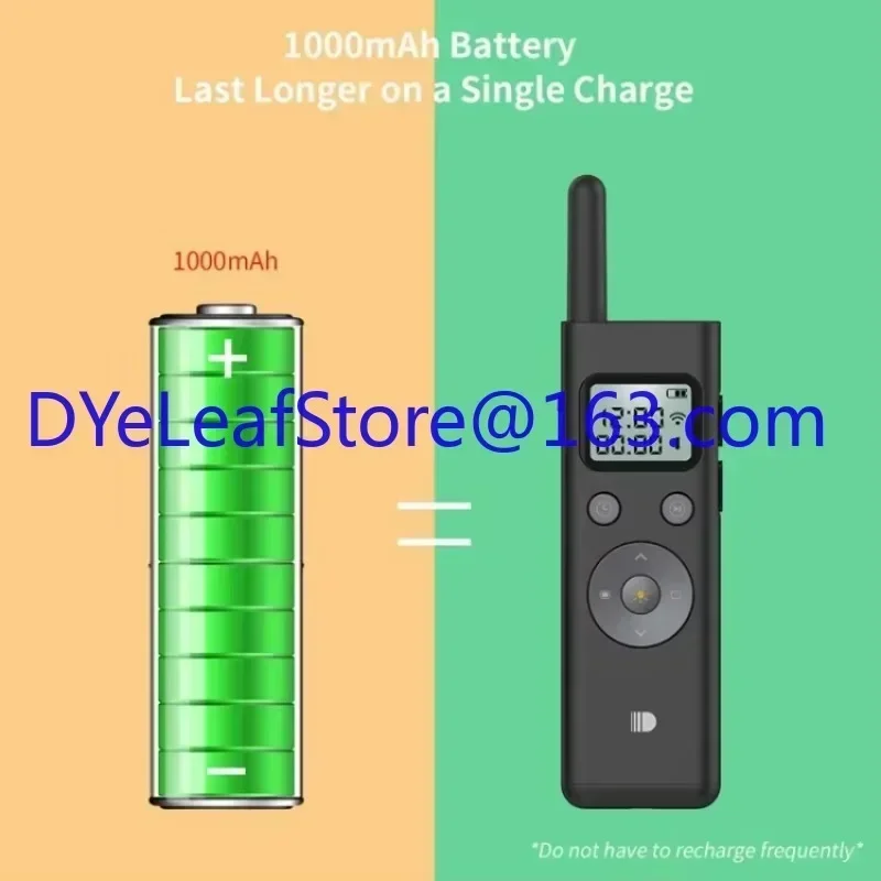 LCD screen to show the timeBrand New Product Doosl DSIT037 300m Long Distance Remote Control Green Light Page Turner With part