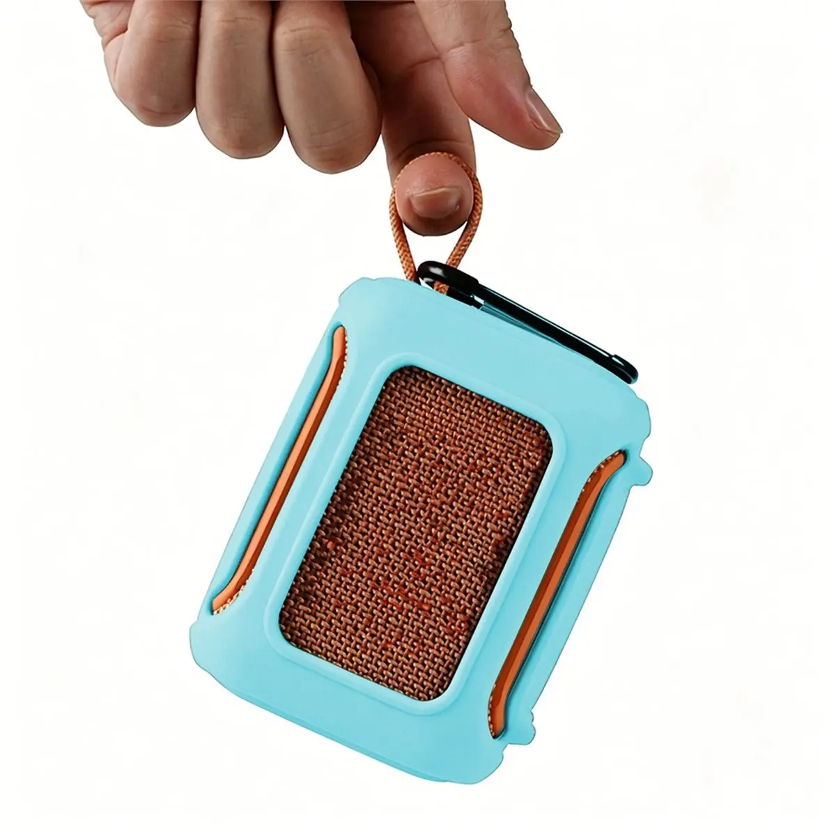 A2009F Perfect ★◀◁For GO 5 Speaker Silicone Protection Case Scratch Resistant Portable Speaker Carrying Case with Carabiner A