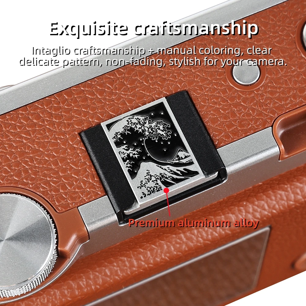 Vintage Metal Camera Hot Shoe Cover Shutter Button for Fuji X-T5 T4 X-T50 X-T30 II X-E5 X-S20 X100VI XT4 XT3 Leica M10 M11 Q2 Q3 view 4