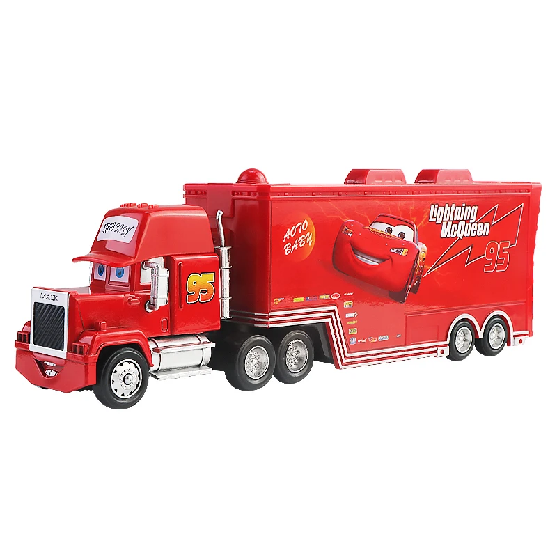 Disney-coches Pixar Cars 2 y 3 para niños, vehículo de Metal fundido a presión, Rayo McQueen, Mater, Miss Fritter, Jackson Storm, 1:55, regalo de