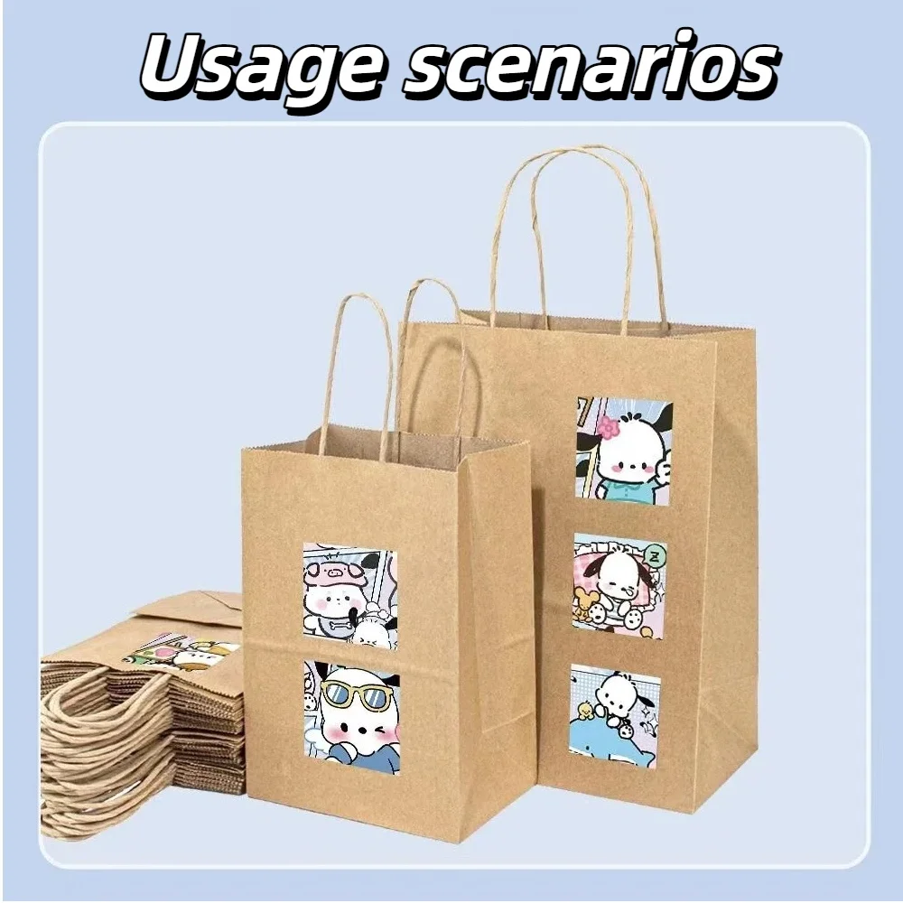 500 قطعة من ملصقات كلب باشا اللطيفة، ملصقات حساب يدوية لطيفة على شكل رسوم كرتونية، حافظة هاتف، سطح المكتب، ملصقات مقاومة للماء للخزانة، كاواي #5