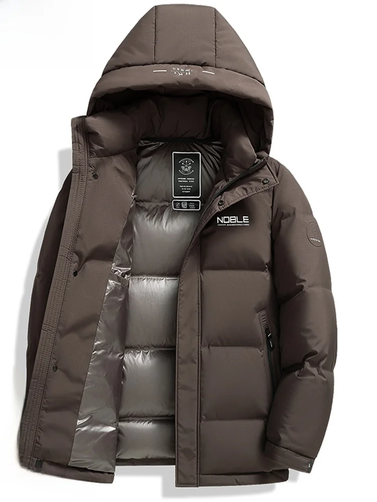 

High Quali White Du down Jaet Winter New Arrival Woodpeer Brand Hooded Warmth Insulation Polyester Fabric Men's Coat