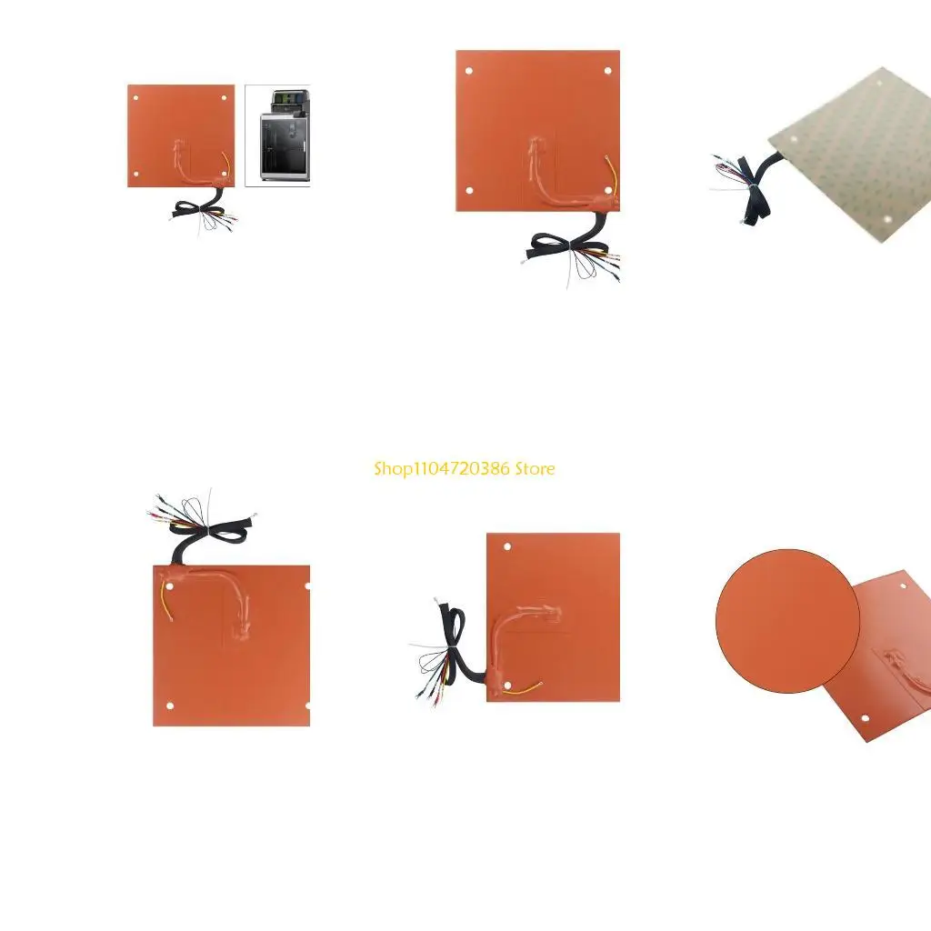 

K0EA 120 В/220 В силиконовый нагревательный коврик для распределения тепла для кровати с 3D-печатью 800 Вт нагреватель для