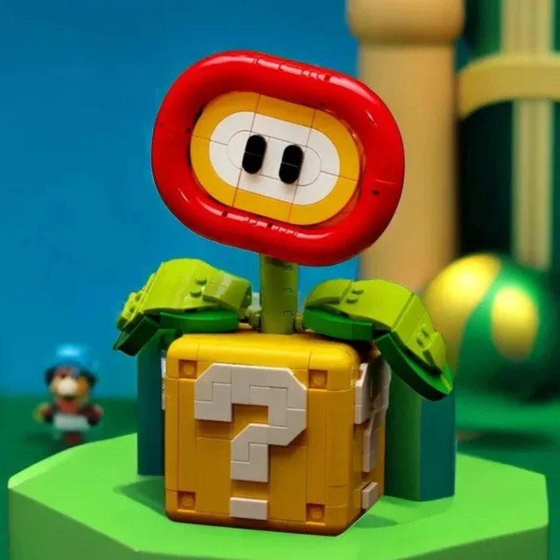 

Educational Toys Christmas Gifts NEW MOC Piranha Plant Model Fit Flame Flower Assembled Building Block Brick Children