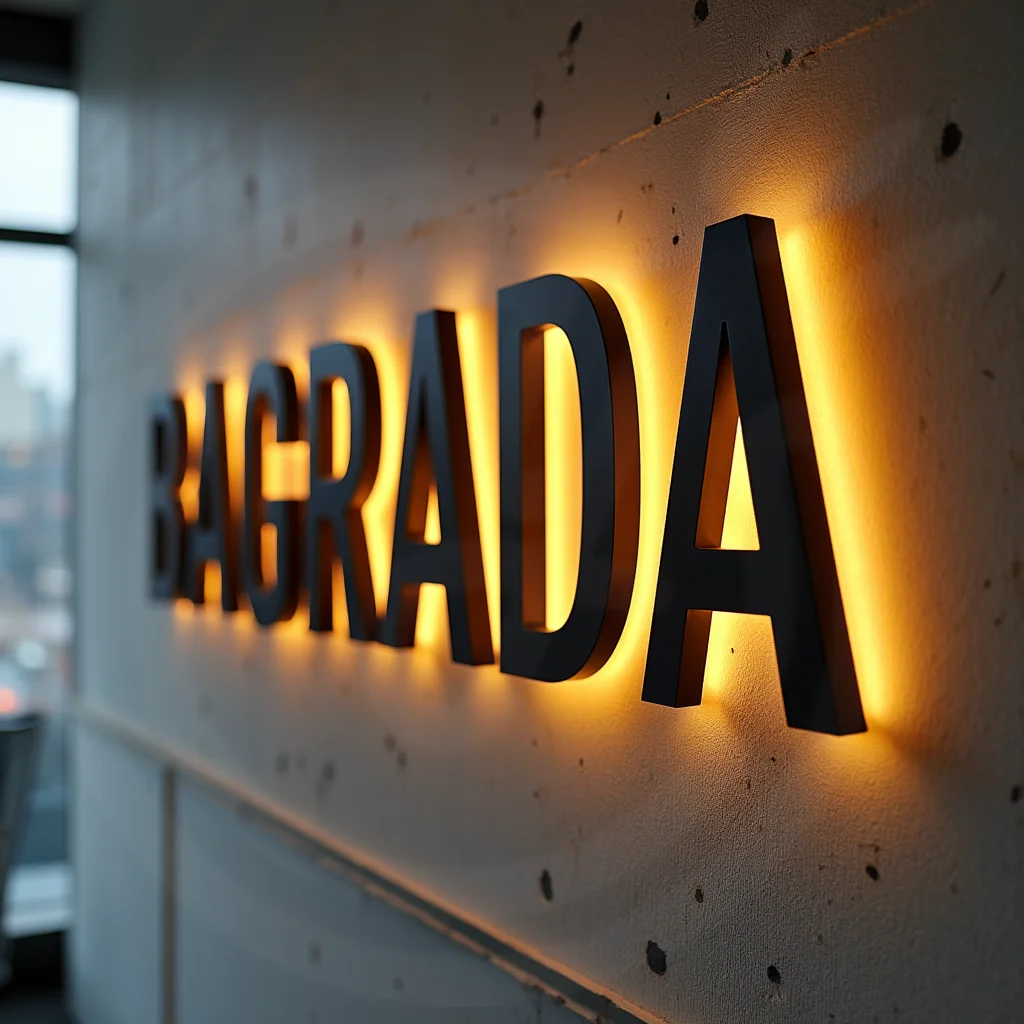 ตัวอักษรโลหะเรืองแสง LED แบบกําหนดเอง 3D Backlit ป้ายเรืองแสงสําหรับป้ายโฆษณากันน้ําหน้าร้านธุรกิจกลางแจ้ง