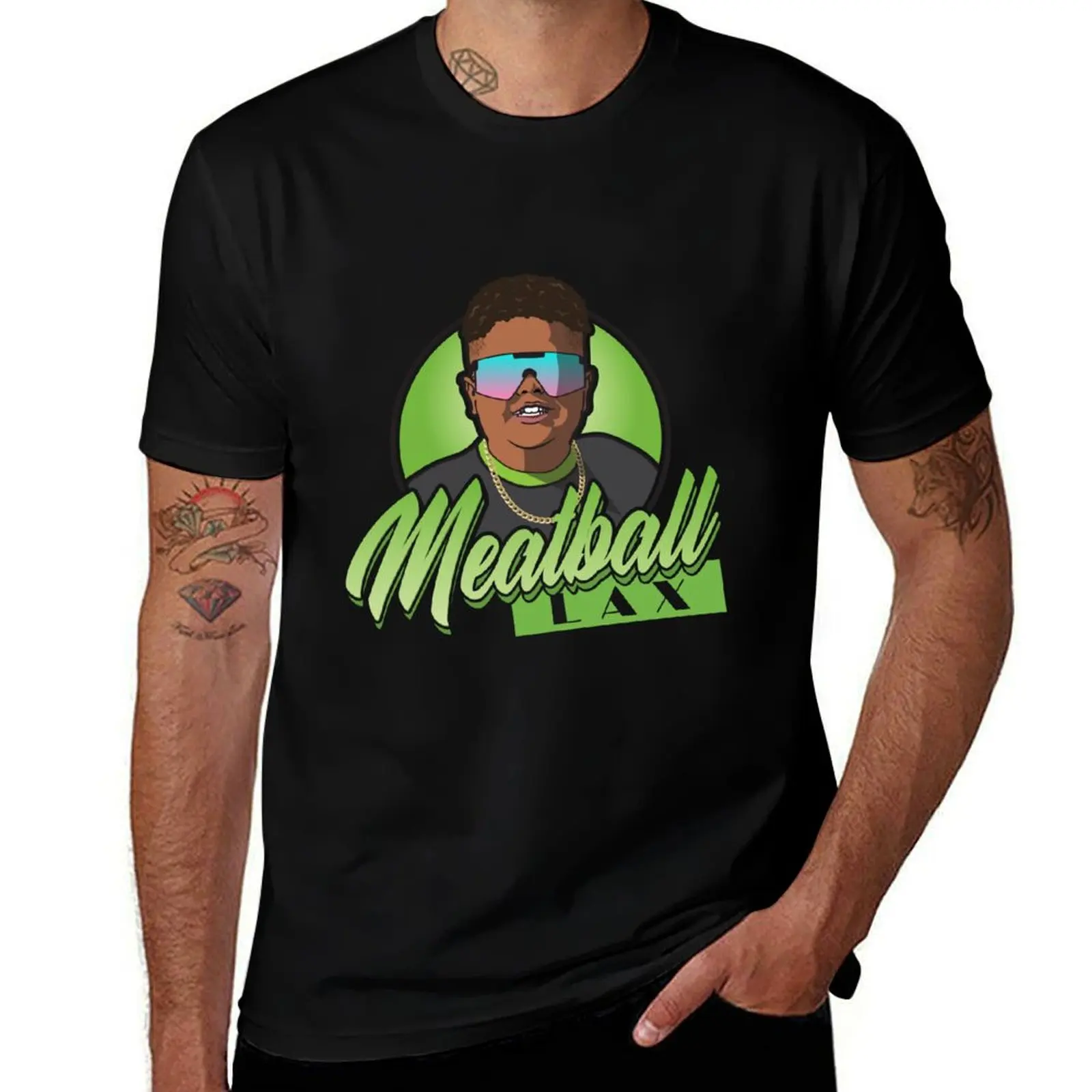 Meatball Lax original design T-Shirt t shirts with prints T-Shirt