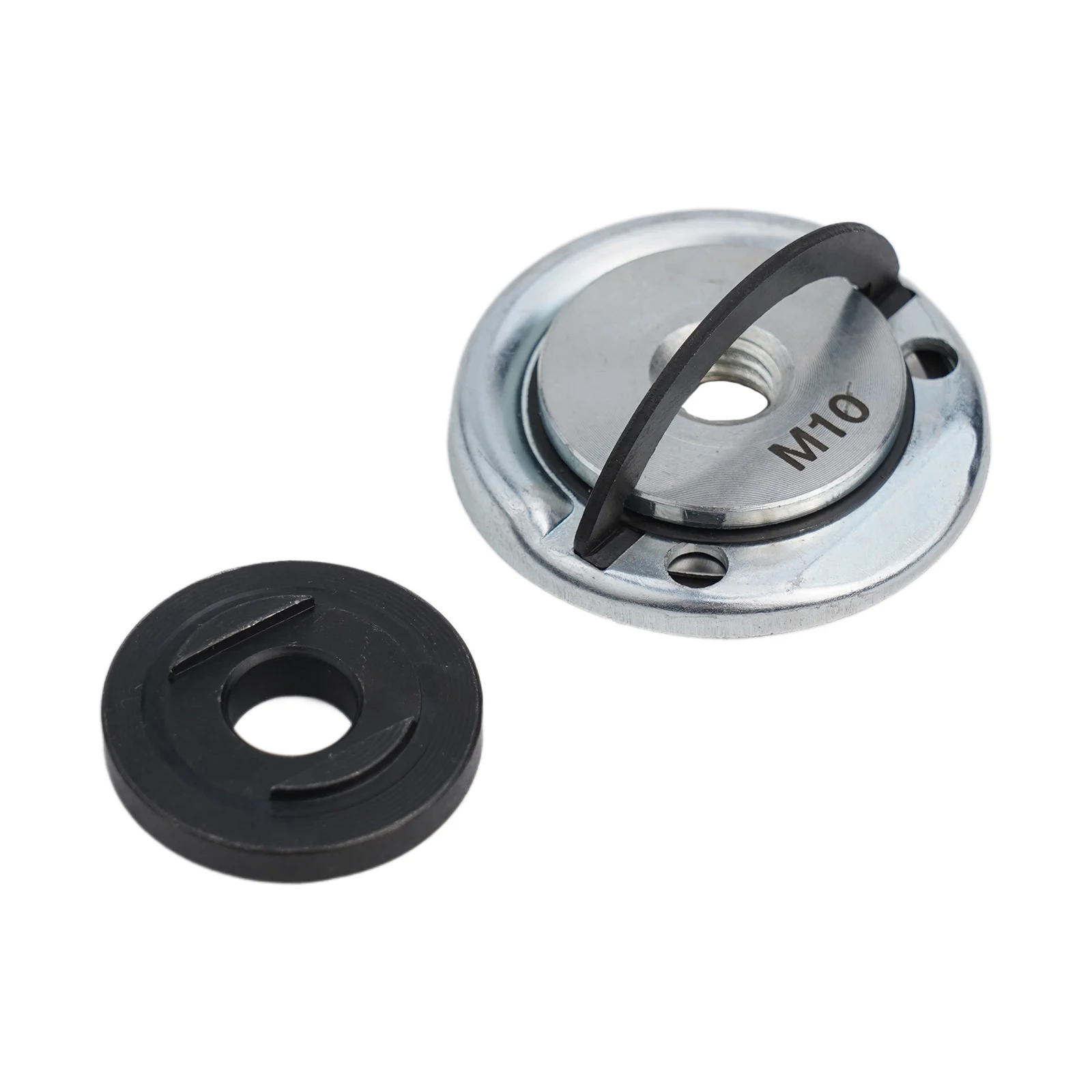 1 SET M10 Quick Release Self-Locking Grinder Pressing Plate Flange Nut Power Chuck Flange Nut Metal FOR 100 Type