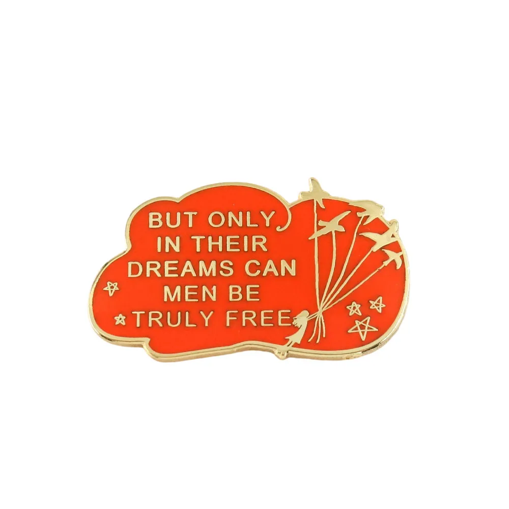 Comedy movie Dead Poets Society inspiration brooch dreams can men be truly free literature lovers gift poetry lapel pin jewelry