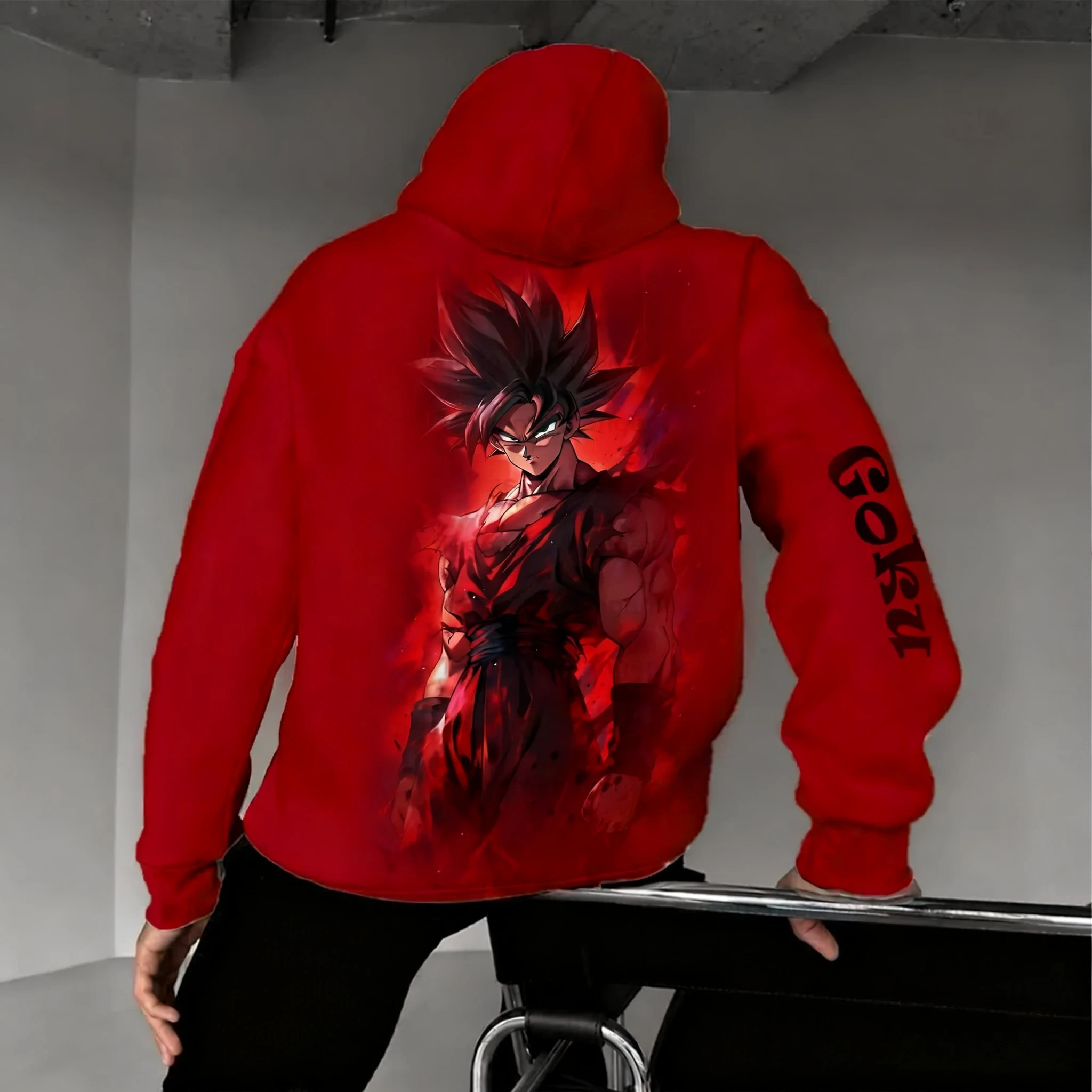 

Dragon Ball аниме модная универсальная толстовка с капюшоном мужская осень/зима новый стиль американский хип-хоп повседневный свободный свитер для родителей и детей топ