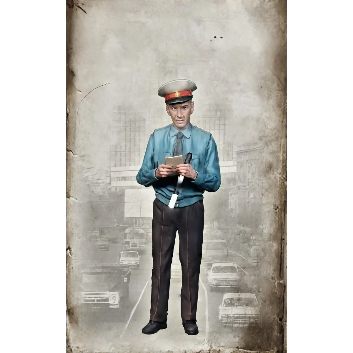 

1/35 Resin Unpainted Model Kit, Traffic Police Unassembled and Unpainted GK, 1724R