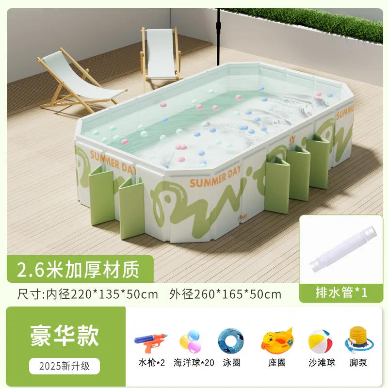 Piscine gonflable sans fil, piscine de jeu d'eau pour enfants, grande piscine extérieure pour adultes